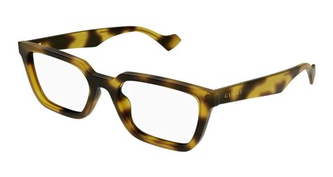 montature gucci acetato aste giallo|Gucci .